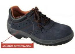 Zapato Serraje Perforado Azul -S1P-